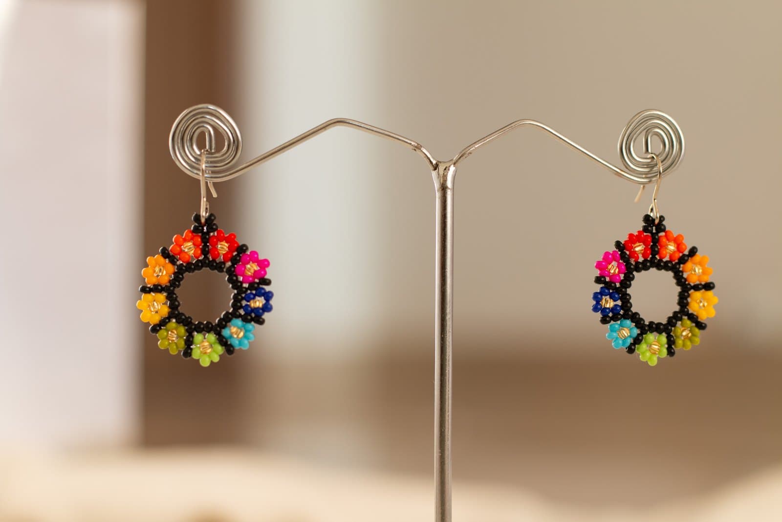 Floral Drop Earrings 1