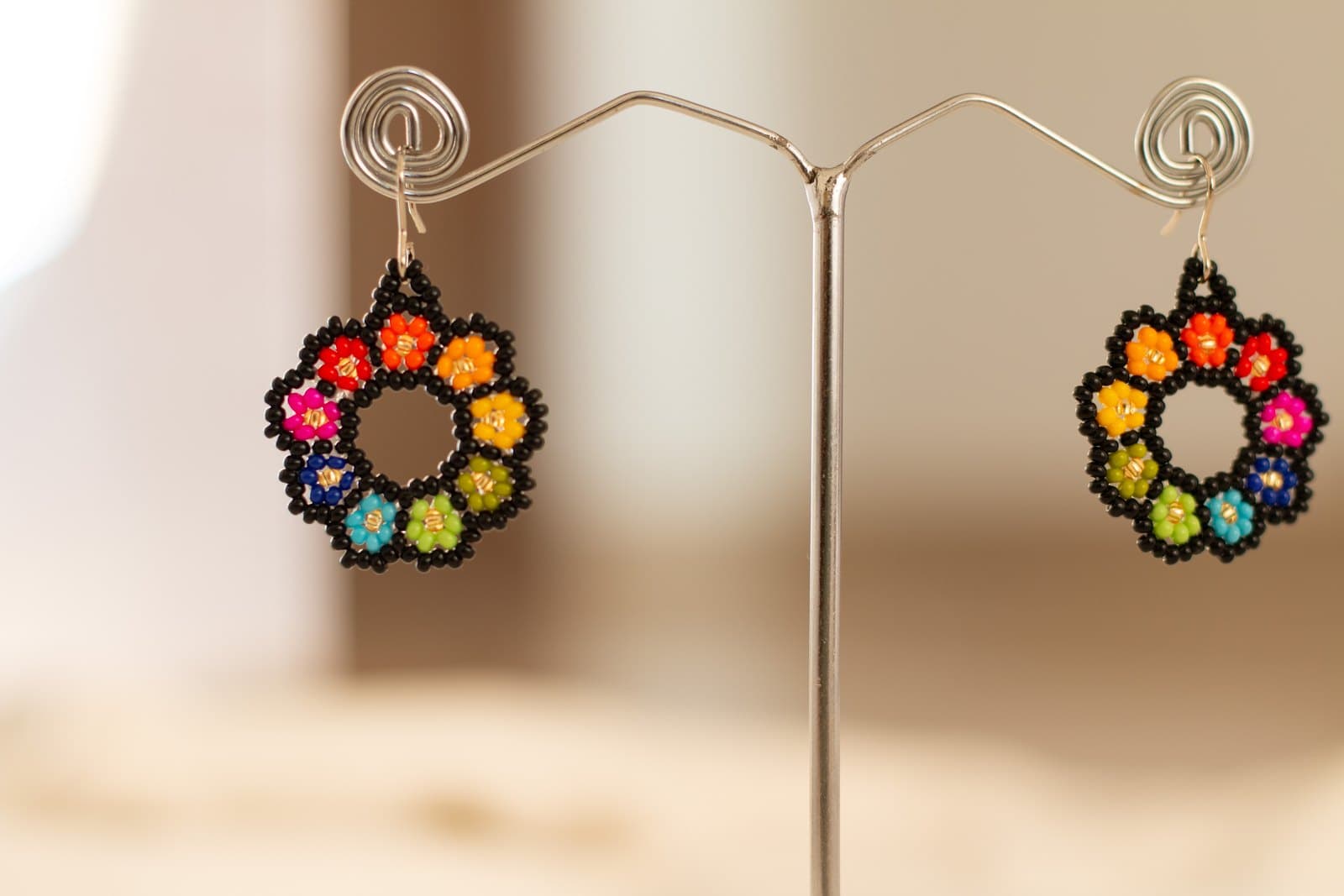 Floral Drop Earrings 1