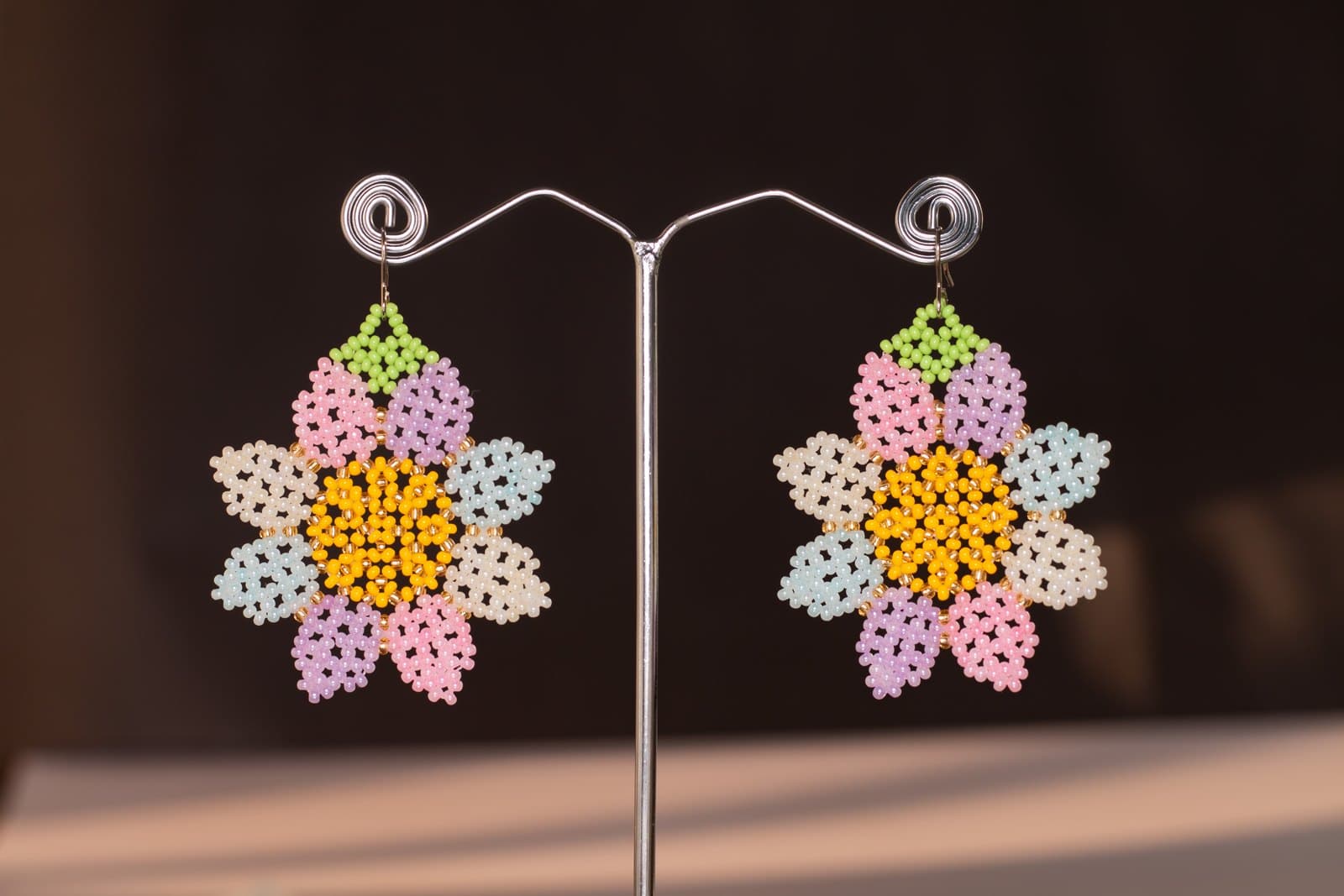 Floral Drop Earrings 4
