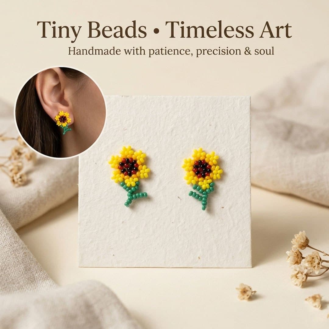 Stem Flower Studs 1