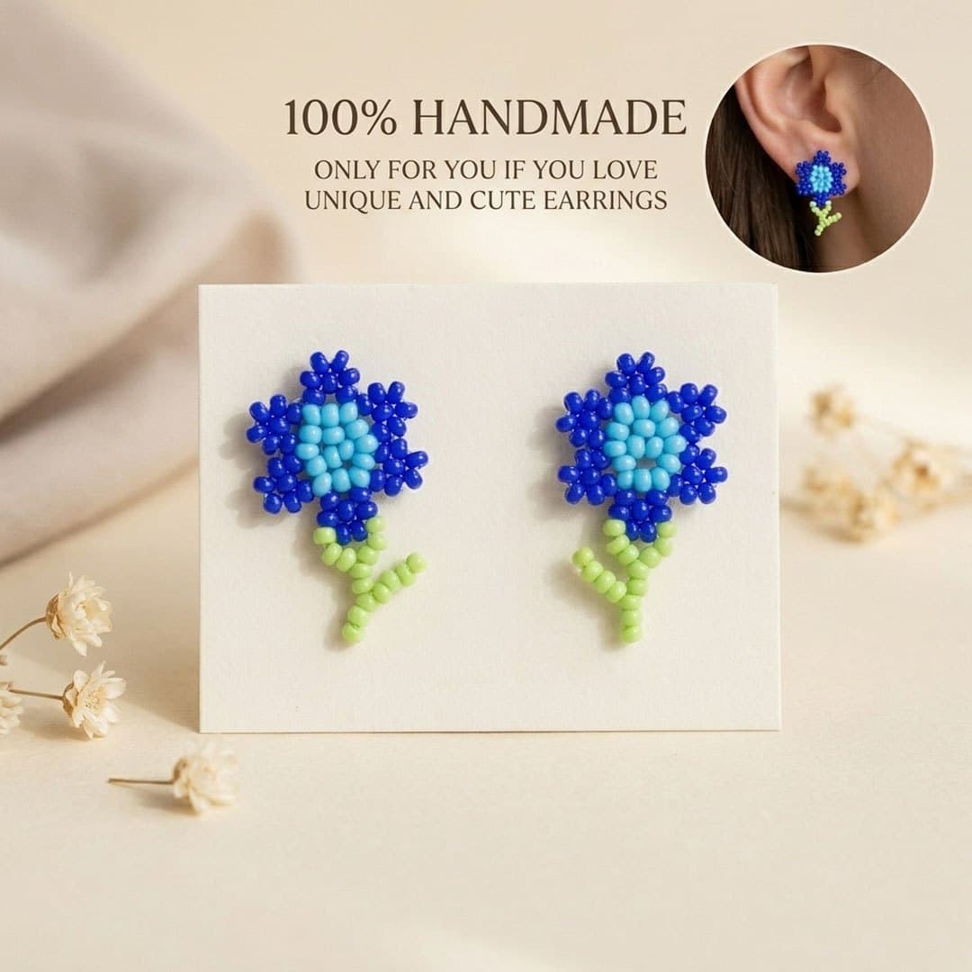 Stem Flower Studs 4