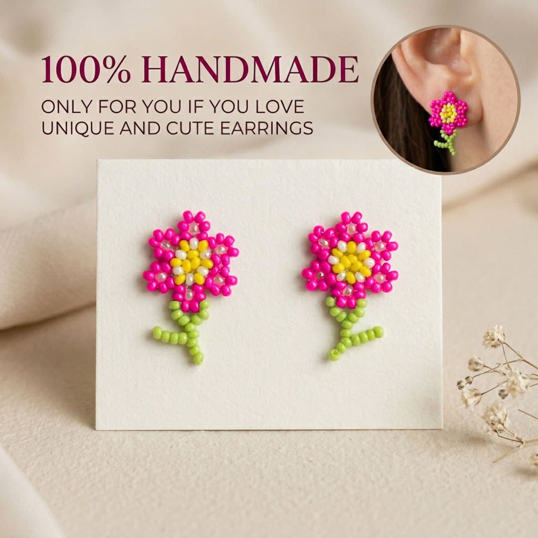 Stem Flower Studs 9